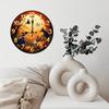 Custom Pattern Wall Clock, Halloween style design, Artistic Home Decor, 10-Inch Silent Wooden Wall Clock
