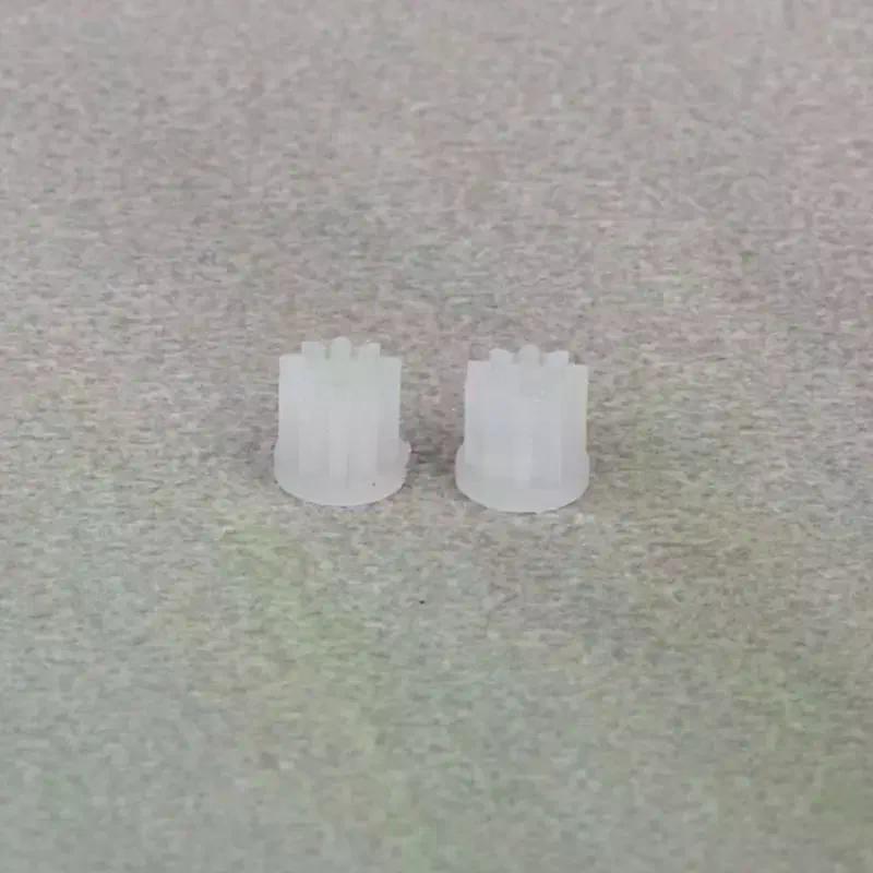 5/10Pcs M0.2 10 Teeth Plastic Pinion For 0.8mm Motor Shaft Wear Resistant Transmission Gear Accessories For RC Toy