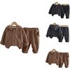 Kids Casual Long-Sleeve Set, Comfortable Daily Wear Outfits