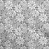Cotton Flex Gray Fabric Floral Retro Craft Projects Decor Fabric Printed By The Yard 40 Inch