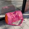 New dopamine-style color-blocked multifunctional travel bag for women, large capacity, lightweight, hand-held, crossbody gym bag