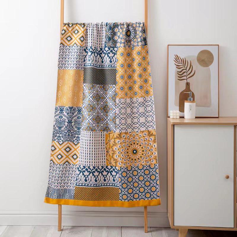 Home Beach Towel 80X160cm Bath Towel Pure Cotton Gauze Towel Men and Women Soft Quick-drying Bath Towel Large Towel Wrap