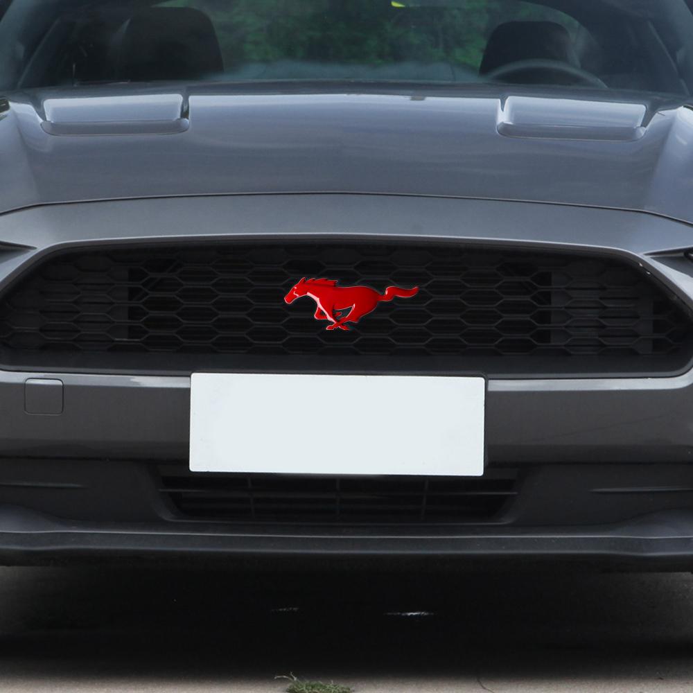 3D Металлическая Передняя Решетка Радиатора Эмблема для Ford Mustang ST Racing Focus Fiesta EcoSport Escort Ranger Fusion Mondeo Edge Taurus Shelby CVW1