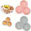 Yuhuphyllic 3-Cavity Silicone Air Fryer Egg Mold - Reusable Non-Stick Baking Tray For Pancakes Cakes Pies - Essential Air Fryer Accessory Air Fryer