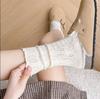 Женские летние сетчатые кружевные носки - Дышащие, однотонные, модные, универсальные, хлопковые