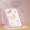 QBOSS Cute Pink Cat Rotating Stand iPad Case