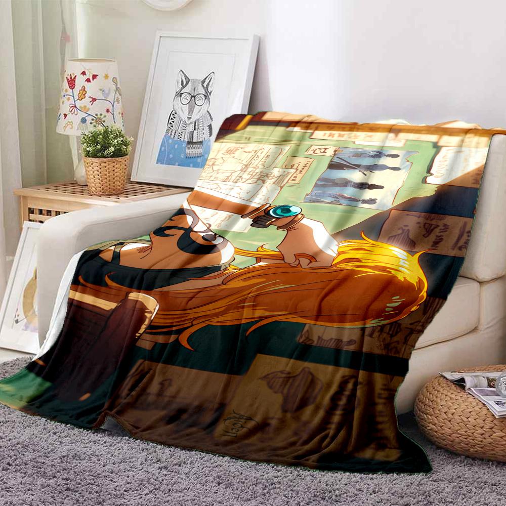 1PC Nami Patterned Flannel Blanket Suitable For All Seasons For Home Decor Warmth And Comfort Gifts Holiday Present