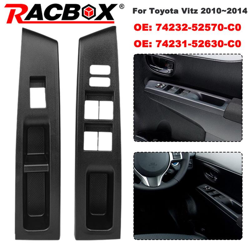 Car Interior Front Armrest Upper Window Switch Panel For Toyota Vitz 2010-2014 74232-52570-C0 74231-52630-C0 Right Hand Driver