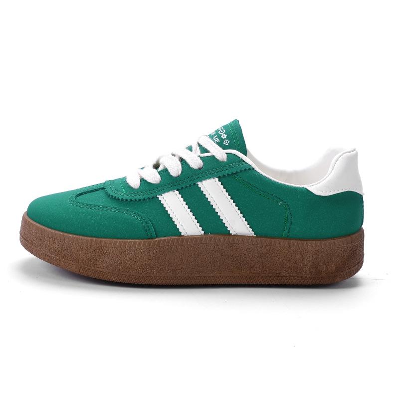 Женские повседневные кроссовки на толстой платформе, нескользящие, со шнуровкой, удобные кроссовки для ходьбы, легкие кроссовки для бега для женщин, ретро-спортивная теннисная обувь