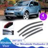 Window Visor for Mitsubishi Outlander 2 LS CW ZG ZH 2007~2013 Sun Rain Guard Deflector Side Vent Smoke Cover Exterior Accessorie