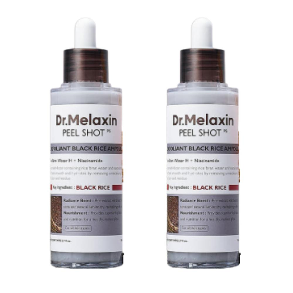 Доктор. Melaxin Peel Shot Гоммаж Ампула Белый Рис и Черный Рис 2 Типа Отшелушивающий Уход