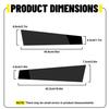 4PC Windows Door Pillar Post Trim Cover Strip For Porsche Panamera 2009-14 Black