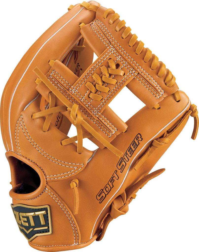 ZETT Soft Steer Baseball Soft Brown Size 3 Glove, All-Around, Right-Handed Throw, (3700S), (BRGB35040)