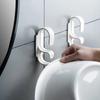 Двухслойный настенный крючок для умывальника, клейкая стойка для хранения умывальника, экономит место дома, универсальный крючок для хранения