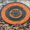 Viking Round Shield Medieval Wooden Carving Cosplay Knight Battle Wall Décor