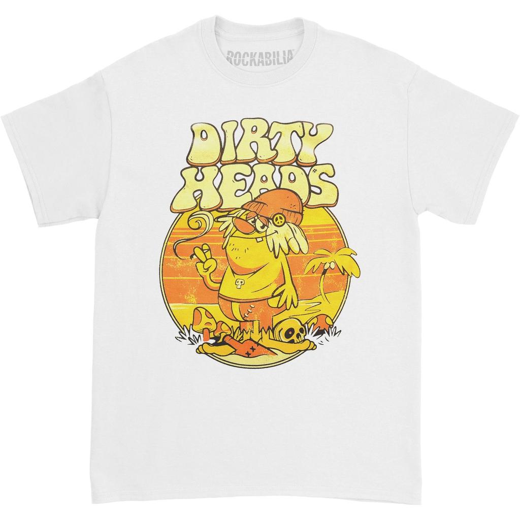 Men's Dirty Heads Hippy T-shirt XX-Large White