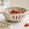 Weave Ceramic Fruit Tray Fruit Basket Nut Fruit Bowl Living Room Coffee Tables Candy Snack Storage Tray Kitchen Tableware