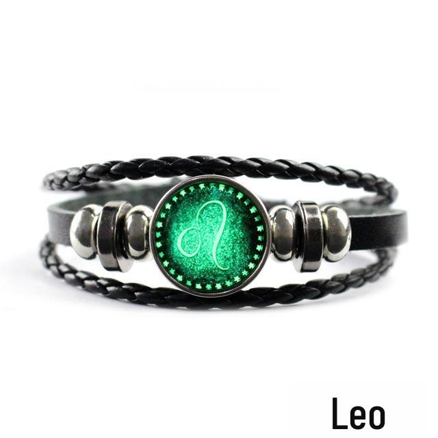 Кожаные браслеты со знаком зодиака - европейские и американские многослойные парные браслеты своими руками