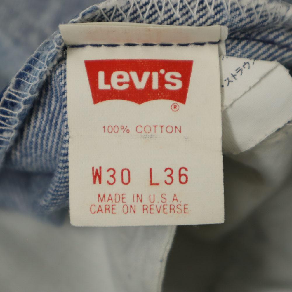 Levi's Джинсы из денима 90-х годов, сделано в США, W30, синие, на пуговицах, мужские, б/у