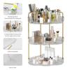Угловой органайзер для ванной комнаты, стойка для хранения, простая сборка, большая вместимость, 3-уровневый органайзер для духов в ванной, держатель для косметики на столешнице