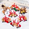 Christmas Hairpin Children's Hairpin Antler Double Clip Christmas Gift Party Supplies Duck Beaker Clip