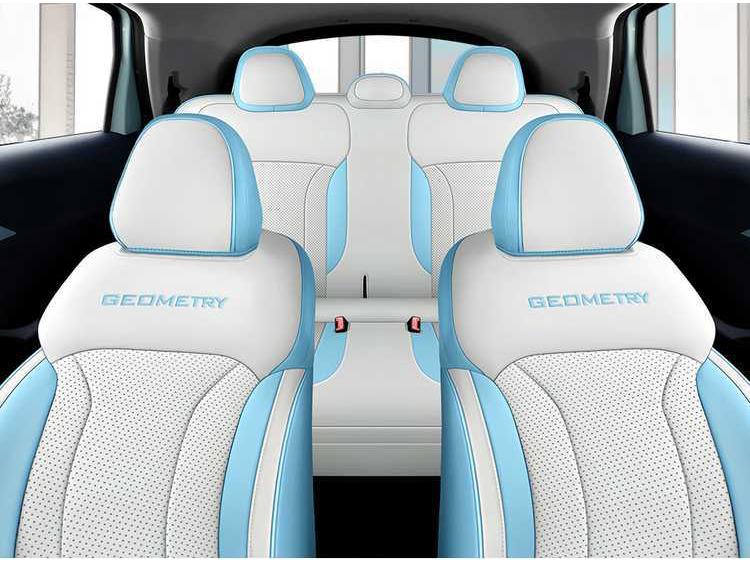 Geometry E Universal Leather Car Seat Covers - Full Coverage, All-Season