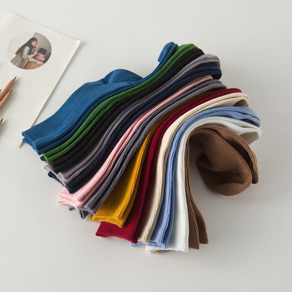 1 Pair Clothing Accessory Fashion Soft Warm Candy Color Ankle Hosiery Heap Sock Cotton