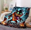 Custom Name Nightmare Cat Flannel Blanket Throw Blanket Soft Warm Sofa Bed home Decor Unique Gift