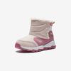 Anta Kids Trendy Fashion Thickened Warm Wear-Resistant Non-Slip High-Top Casual Shoes Kids Casual Shoes Lotus-Gray Raspberry-Pink A22449942-2