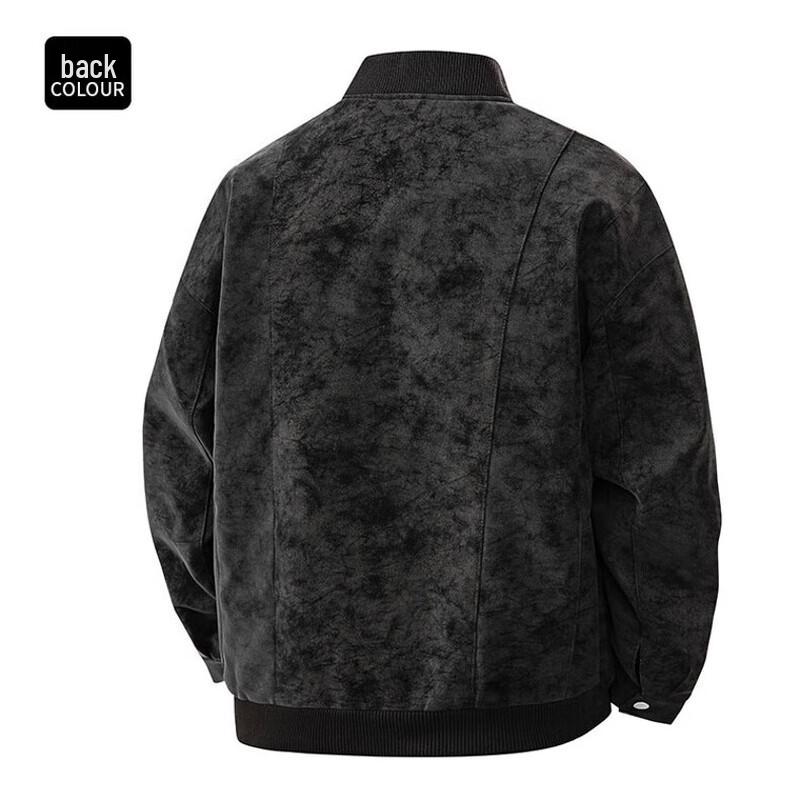 ROMON Men's Suede-like Casual Jacket
