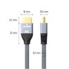 Wozinsky HDMI 2.1 Cable 8K@60Hz/4K@120Hz/2K@144Hz, 48Gbps, 2m, Silver (WHDMI-20 Model)