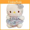Плюшевая игрушка Hello Kitty из мягкой коротковорсовой ткани с цветочным платьем для детей и коллекционеров