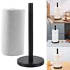 Stainless Steel One Hand Tear Paper Towel Roll Holder with Weighted Base Stand Paper Towel Holder for Kitchen and Bathroom