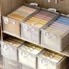 Pvc Transparent Storage Box Reinforced Handles Clothes Stackable Practical Sundries Boxes Storage Box Foldable Multi Purpose Bin