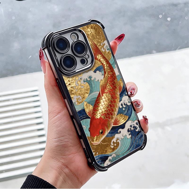 Чехол для телефона с покрытием «Золотой карп Удача Кои» для Xiaomi Poco X5 X6 X7 X8 Pro Max F8 Ultra F7 M8 M7 M5S Redmi 15C 15 14C 13C 13 X3 12