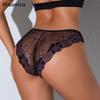 Европейский размер Женские радужные кружевные трусики Женские разноцветные ластовица из чистого хлопка Летние женские трусы Со средней посадкой Цвет леденца Нижнее белье