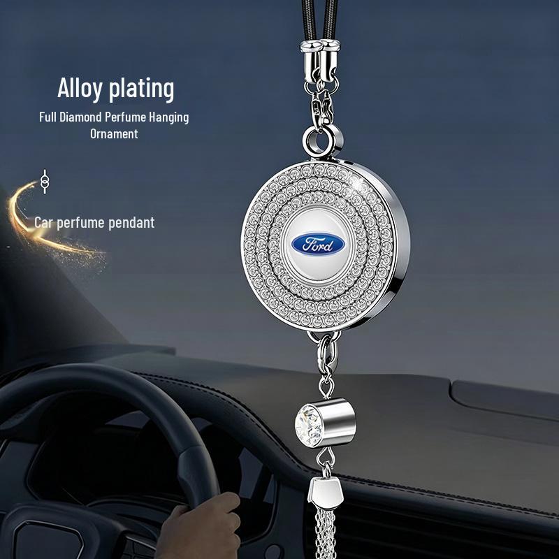 Rhinestone Pendant Car Interior Aromatherapy Perfume Hanger
