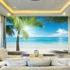 Seaside 3d Wallpaper Sunshine Landscape Mural Living Room Theme Hotel Backdrop Wall Paper Home Decor