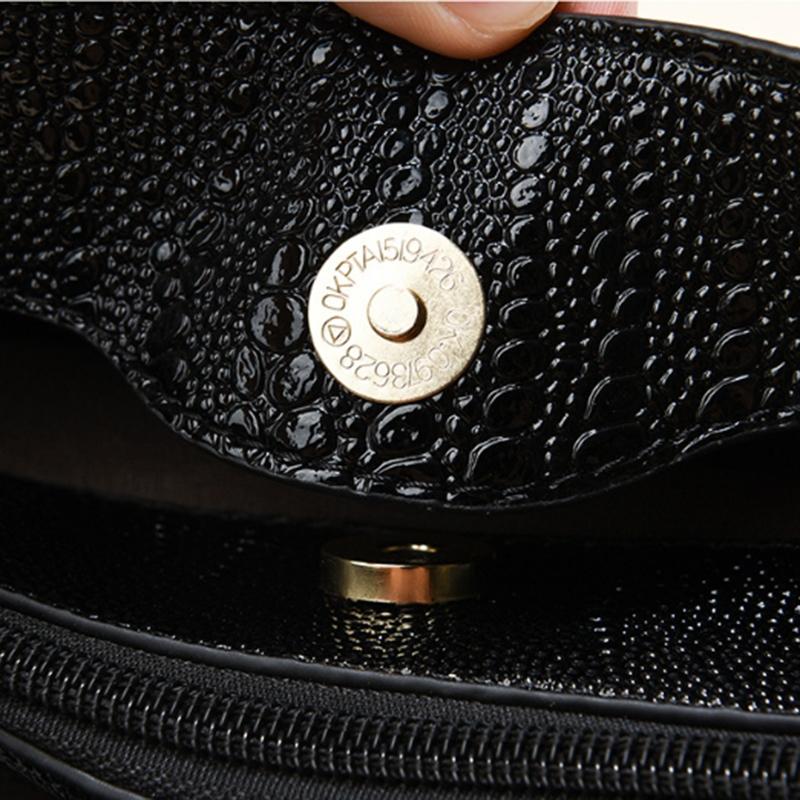 Yogodlns Женская большая сумка Дизайнерские роскошные сумки Крокодиловый узор Ведро Простая женская сумка через плечо