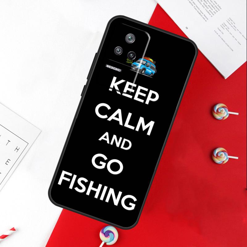 Сохраняй спокойствие и иди на рыбалку Чехол Для Xiaomi 11T 12T 13T 14T Pro 13 14 15 Ultra POCO X7 Pro X3 X5 X6 F5 F6 M6 Pro Чехол