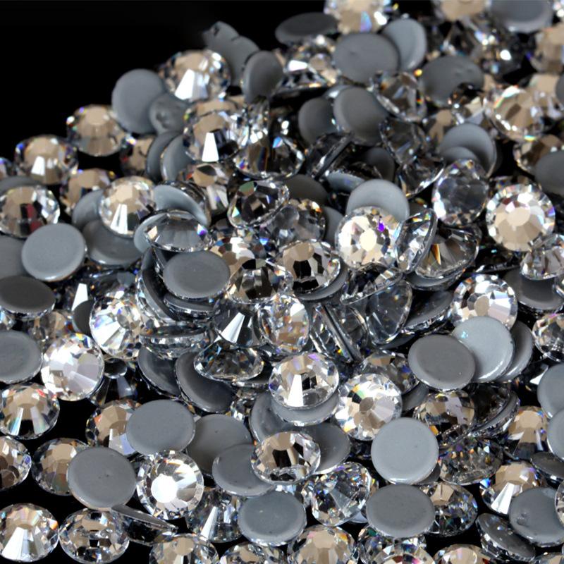Хрустальное стекло Плоское дно Горячая дрель Аксессуары для одежды Ювелирные изделия Аксессуары Наклейка Дрель Аксессуары для самостоятельного изготовления Клей Горячая дрель Имитация австрийской