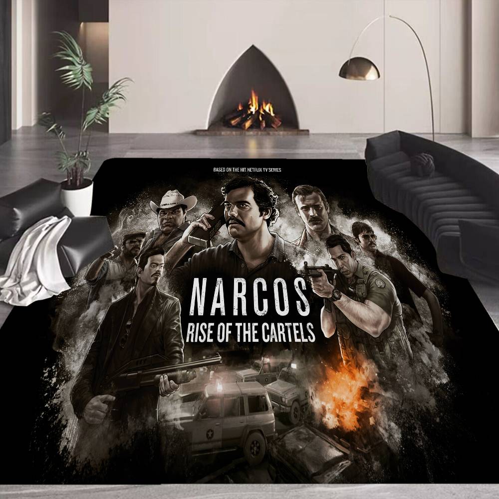 Movie N-Narcos TV Floor Mat INS Style Soft Bedroom Floor House Laundry Room Mat Anti-skid Household Carpets