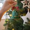 United States 250th Anniversary Bell Ornament Commemorative Patriotic Christmas Tree Metal Bell Hanging Decoration Holiday Party Pendant