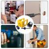 Door Installation Kit Door Lock Hole Saw Set Carbon Steel Door Hole Drilling Hand Tools for 1-3/8 to 1-3/4 Wooden Doors