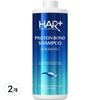 Hair Plus Protein Bond Слабокислотный шампунь для сильно поврежденных волос, 1 л, 2 шт.