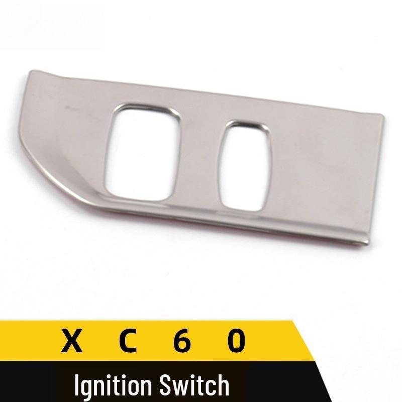 Volvo XC60 Ignition Switch Decorative Frame - Stainless Steel Sparkle Sticker