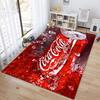 Christmas gift Halloween themed cola beverage Coca Cola carpet is suitable for living room and bedroom doormats office balcony decorative carpet V3