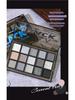 Kappel Dark Knight 15-Color Smoky Eyeshadow Palette - Deep Black & Gray for Bold European & American Makeup