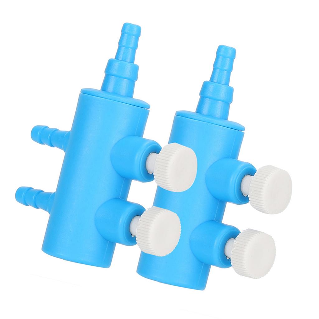 2pcs Fish Tank Air Splitter Air Pipe Distributor Aquarium Oxygen Pump Adapter Accessory