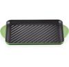 Чугунная сковорода для гриля прямоугольная Le Creuset 32x22 см, бамбуково-зеленая (20202324080460)